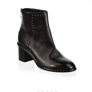 RAG & BONE Willow Stud Leather Booties Size 40